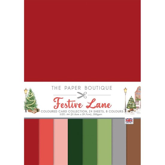 Σετ Χαρτόνια Α4 Paper Boutique Festive Lane 24φ 200gr Σετ Χαρτόνια Α4 Paper Boutique Festive Lane 24φ 200gr