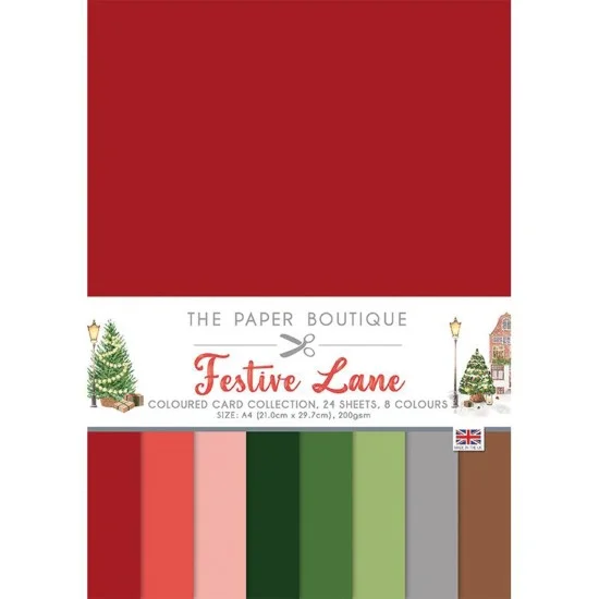 Σετ Χαρτόνια Α4 Paper Boutique Festive Lane 24φ 200gr