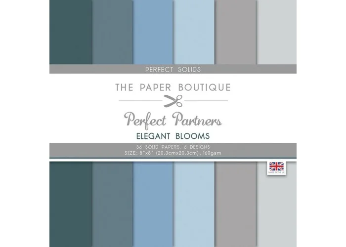 Σετ Χαρτόνια 20cm X 20cm Paper Boutique elegant blooms 36φ 160gr