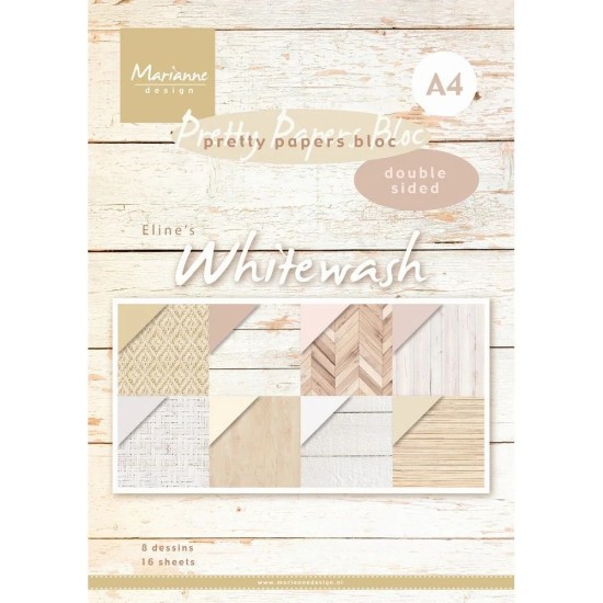 Σετ Χαρτόνια Χειροτεχνίας Marianne Design • Whitewash 29.70cm x 21 cm 16Φ Σετ Χαρτόνια Χειροτεχνίας Marianne Design • Whitewash 29.70cm x 21 cm 16Φ