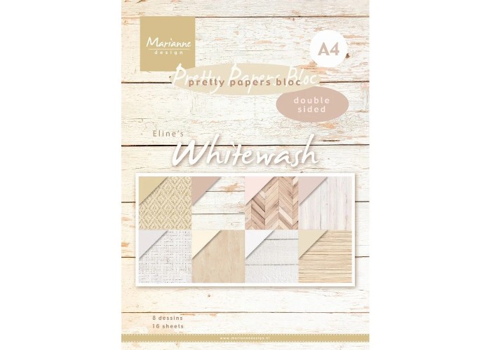Σετ Χαρτόνια Χειροτεχνίας Marianne Design • Whitewash 29.70cm x 21 cm 16Φ Σετ Χαρτόνια Χειροτεχνίας Marianne Design • Whitewash 29.70cm x 21 cm 16Φ