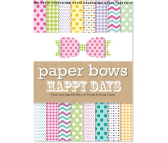 Σετ χαρτονιών για φιόγκους - Happy Days  20cm x 15cm  Σετ χαρτονιών για φιόγκους - Happy Days  20cm x 15cm