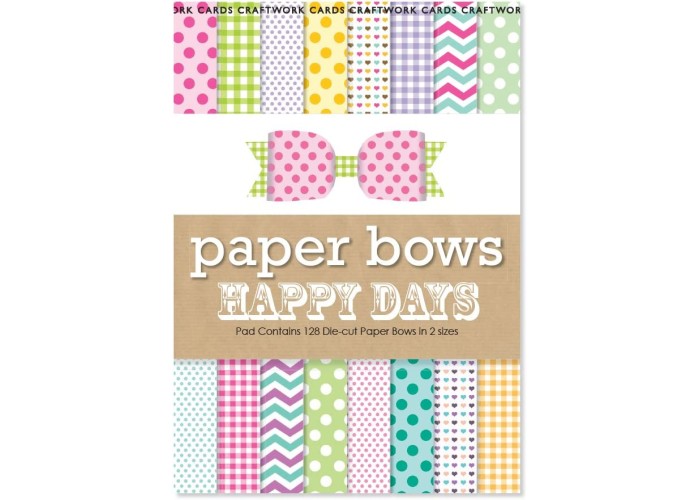 Σετ χαρτονιών για φιόγκους - Happy Days 20cm x 15cm Σετ χαρτονιών για φιόγκους - Happy Days 20cm x 15cm