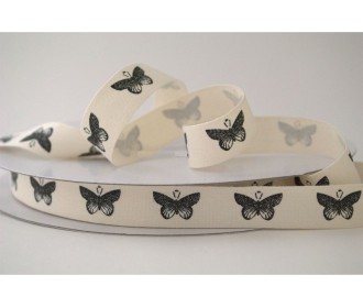 ΚΟΡΔΕΛΑ ΒΑΜΒΑΚΕΡΗ ΕΚΤΥΠΩΜΕΝΗ 15MMX50MET BUTTERFLY IVORY-BLACK ΚΟΡΔΕΛΑ ΒΑΜΒΑΚΕΡΗ ΕΚΤΥΠΩΜΕΝΗ 15MMX50MET BUTTERFLY IVORY-BLACK