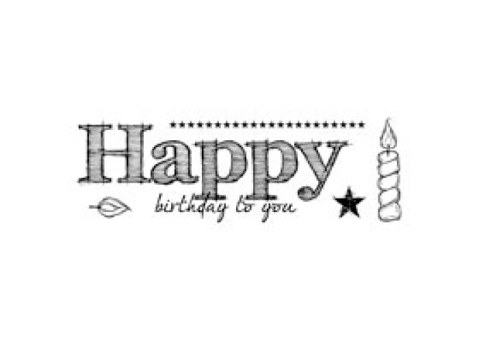 Σφραγίδα Happy Birthday to You Σφραγίδα Happy Birthday to You