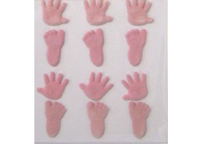 ΔΙΠΛΟΚΑΡΦΑ BABY GIRL FEET & HAND ΡΟΖ ΔΙΠΛΟΚΑΡΦΑ BABY GIRL FEET & HAND ΡΟΖ