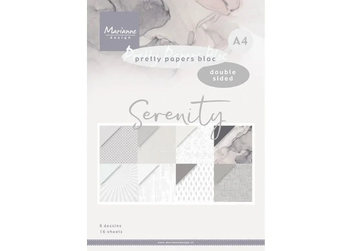 Σετ Χαρτόνια Χειροτεχνίας  Marianne Design • Serenity 29.70cm x 21 cm 16Φ