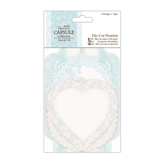 Die-cut Notelets 18τεμ- Eau De Nil Die-cut Notelets 18τεμ- Eau De Nil