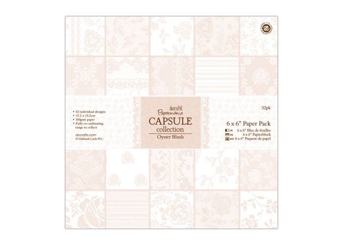 ΣΕΤ ΧΑΡΤΟΝΙΑ  15 x 15cm 32T - Capsule Collection - Oyster Blush
