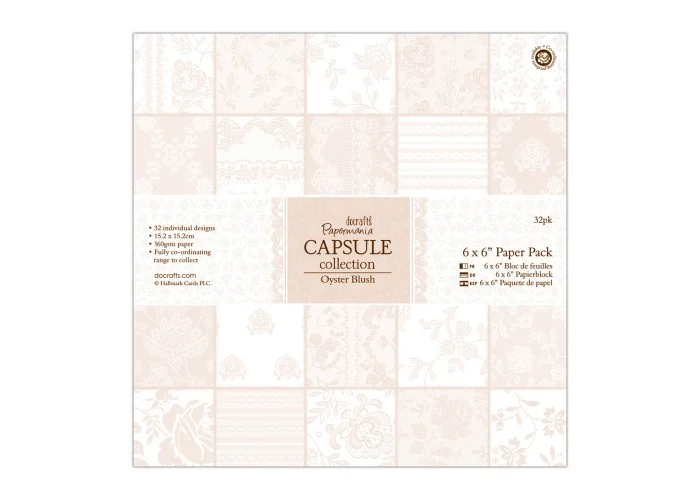 ΣΕΤ ΧΑΡΤΟΝΙΑ  15 x 15cm 32T - Capsule Collection - Oyster Blush