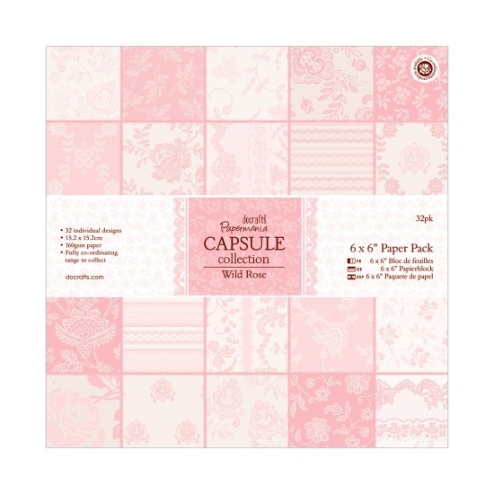 ΣΕΤ ΧΑΡΤΟΝΙΑ 15 x 15cm 32T - Capsule Collection - Wild Rose ΣΕΤ ΧΑΡΤΟΝΙΑ 15 x 15cm 32T - Capsule Collection - Wild Rose