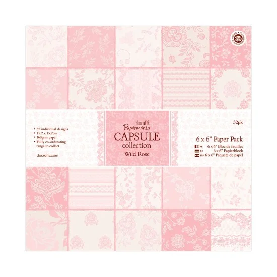 ΣΕΤ ΧΑΡΤΟΝΙΑ  15 x 15cm 32T - Capsule Collection - Wild Rose