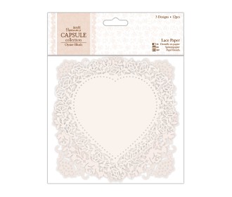 Lace Paper (12pcs) - Capsule Collection - Oyster Blush Lace Paper (12pcs) - Capsule Collection - Oyster Blush
