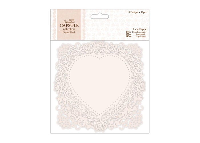 Lace Paper (12pcs) - Capsule Collection - Oyster Blush Lace Paper (12pcs) - Capsule Collection - Oyster Blush
