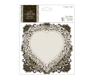Lace Paper 12τεμ - Midnight Blush Lace Paper 12τεμ - Midnight Blush