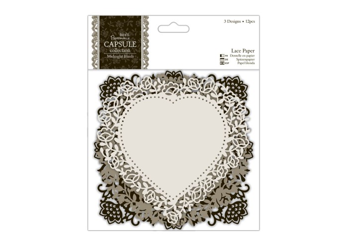 Lace Paper 12τεμ - Midnight Blush Lace Paper 12τεμ - Midnight Blush