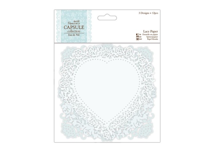 Lace Paper 12τεμ 160γρ - Eau De Nil Lace Paper 12τεμ 160γρ - Eau De Nil