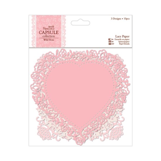 Lace Paper 12τεμ - Wild Rose Lace Paper 12τεμ - Wild Rose