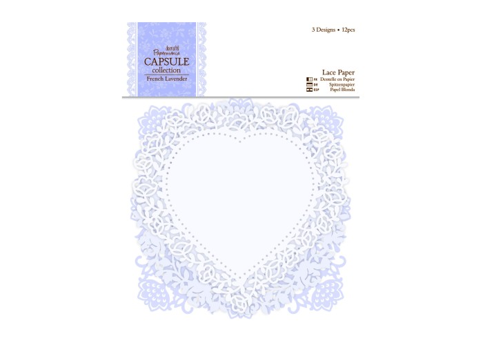 Lace Paper 12τεμ -French Lavender Lace Paper 12τεμ -French Lavender