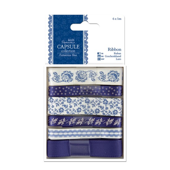 Kορδέλα 6τεμ χ 1m - Capsule Collection - Parisienne Blue Kορδέλα 6τεμ χ 1m - Capsule Collection - Parisienne Blue