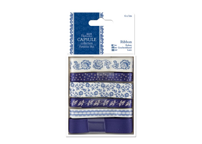 Kορδέλα 6τεμ χ 1m - Capsule Collection - Parisienne Blue