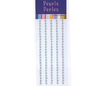 ΑΥΤΟΚΟΛΛΗΤΕΣ ΓΑΛΑΖΙΕΣ ΠΕΡΛΕΣ 3mm 120 τεμάχια