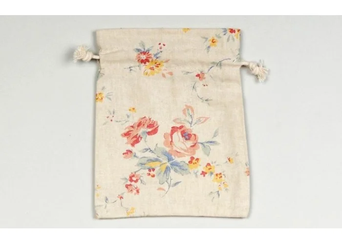 ΠΟΥΓΚΙ ΥΦΑΣΜA ΕΚΤΥΠΩΣΗ ΛΟΥΛΟΥΔΙ 14X11CM FLOWERS IVORY