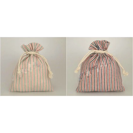 ΠΟΥΓΚΙ ΥΦΑΣΜΑΤΙΝΟ ΡΙΓΕ 14X11CM STRIPES