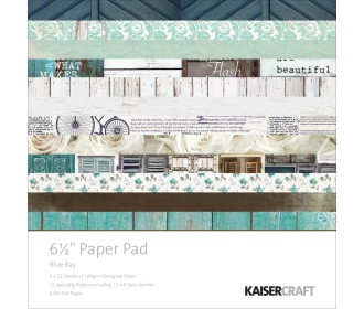 Σετ Χαρτόνια Χειροτεχνίας  Kaisercraft Blue Bay  15,2cm X 15,2cm 36φ  Σετ Χαρτόνια Χειροτεχνίας  Kaisercraft Blue Bay  15,2cm X 15,2cm 36φ