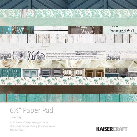 Σετ Χαρτόνια Χειροτεχνίας Kaisercraft Blue Bay 15,2cm X 15,2cm 36φ Σετ Χαρτόνια Χειροτεχνίας Kaisercraft Blue Bay 15,2cm X 15,2cm 36φ