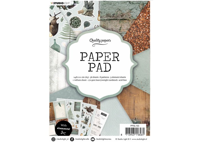 Σετ Χαρτόνια Α5 Studio Light Mixed Paper Pad Pattern nr.153 42φ 170gr Σετ Χαρτόνια Α5 Studio Light Mixed Paper Pad Pattern nr.153 42φ 170gr