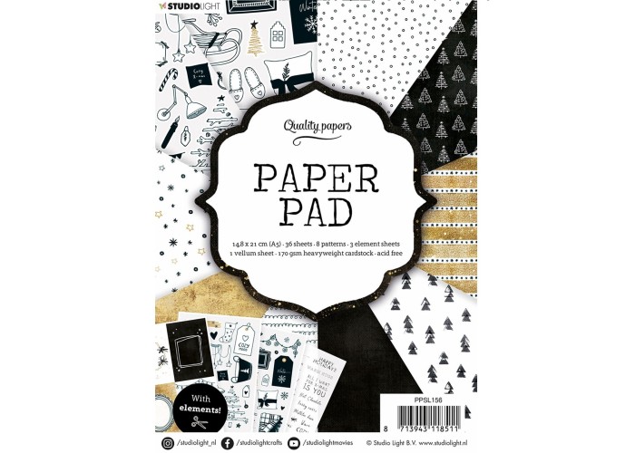 Σετ Χαρτόνια Α5 Studio Light Mixed Paper Pad Pattern nr.156 42φ 170gr Σετ Χαρτόνια Α5 Studio Light Mixed Paper Pad Pattern nr.156 42φ 170gr