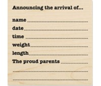 Σφραγίδα Baby Announcement   Σφραγίδα Baby Announcement