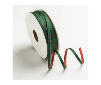 ΚΟΡΔΕΛΑ ΔΙΧΡΩΜΗ ΔΙΠΛΗΣ ΟΨΗΣ ΜΕ ΓΑΖΙΑ 05ΜΜΧ20ΜET GREEN D-RED