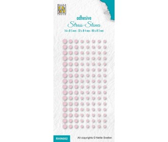 Nellie's Choice • Adhesive Rhinestones Bright Pink 128τεμ 16 ,05mm / 32 0,4mm / 80 0,3mm Nellie's Choice • Adhesive Rhinestones Bright Pink 128τεμ 16 ,05mm / 32 0,4mm / 80 0,3mm