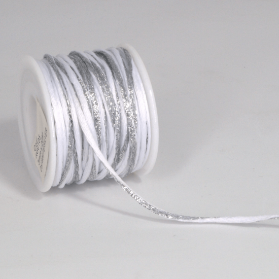 ΚΟΡΔΟΝΙ ΧΡΩΜΑΤΙΣΤΟ ΣΑΤΕΝ (MST) 3ΜΜΧ20ΜET WHITE-SILVER MET ΚΟΡΔΟΝΙ ΧΡΩΜΑΤΙΣΤΟ ΣΑΤΕΝ (MST) 3ΜΜΧ20ΜET WHITE-SILVER MET