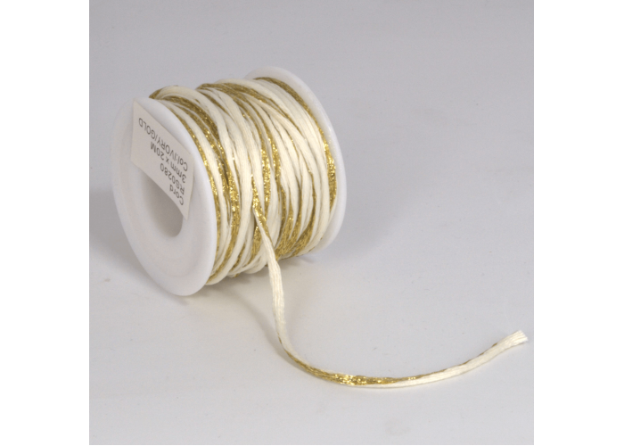 ΚΟΡΔΟΝΙ ΧΡΩΜΑΤΙΣΤΟ ΣΑΤΕΝ (MST) 3ΜΜΧ20ΜET IVORY-GOLD MET ΚΟΡΔΟΝΙ ΧΡΩΜΑΤΙΣΤΟ ΣΑΤΕΝ (MST) 3ΜΜΧ20ΜET IVORY-GOLD MET