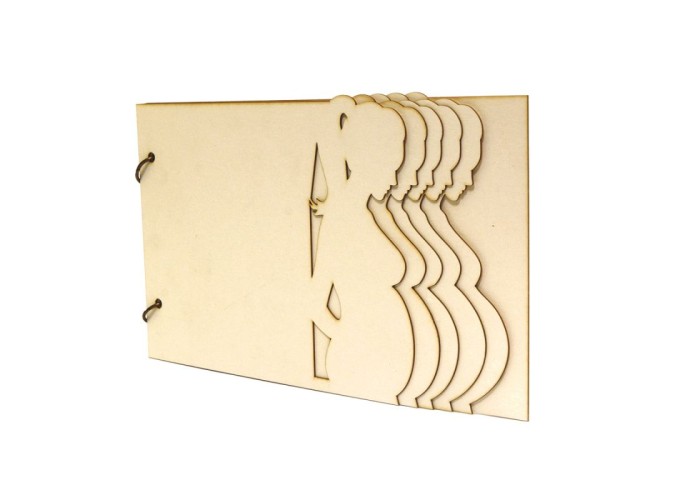 Άλμπουμ Εγγυμοσύνης από chipboard #2 Άλμπουμ Εγγυμοσύνης από chipboard #2