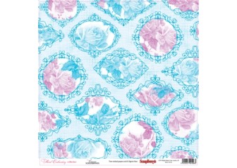 Χαρτόνι 30cm x 30cm διπλής όψης floral embroidery canvas Χαρτόνι 30cm x 30cm διπλής όψης floral embroidery canvas