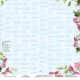 Χαρτόνι 30cm x 30cm διπλής όψης floral embroidery canvas Χαρτόνι 30cm x 30cm διπλής όψης floral embroidery canvas