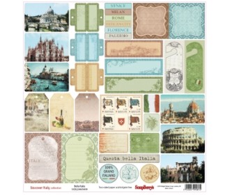 Χαρτόνι 30cm x 30cm διπλής όψης Discover Italy, Bella Italia Χαρτόνι 30cm x 30cm διπλής όψης Discover Italy, Bella Italia