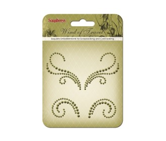 Curls Wind of Travel 1 (pearls swirl) - αυτοκόλλητες Curls Wind of Travel 1 (pearls swirl) - αυτοκόλλητες