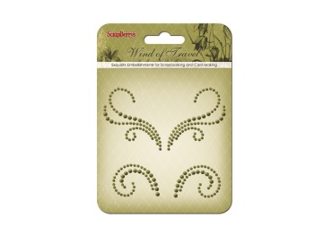 Curls Wind of Travel 1 (pearls swirl) - αυτοκόλλητες Curls Wind of Travel 1 (pearls swirl) - αυτοκόλλητες