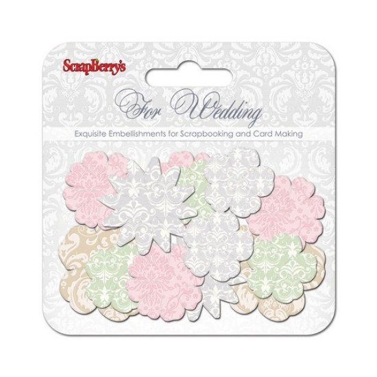 Xάρτινα λουλούδια, For Wedding, 24τεμ,