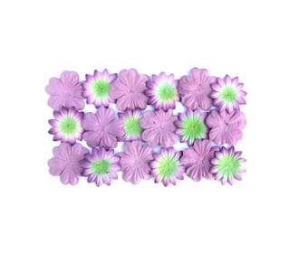 Λουλούδια διακοσμητικά  20τεμ 28mm   Lavender & Green Λουλούδια διακοσμητικά  20τεμ 28mm   Lavender & Green