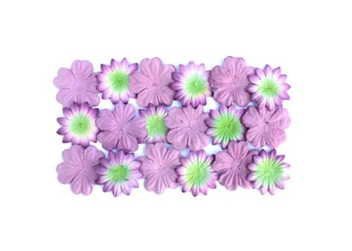 Λουλούδια διακοσμητικά 20τεμ 28mm Lavender & Green Λουλούδια διακοσμητικά 20τεμ 28mm Lavender & Green