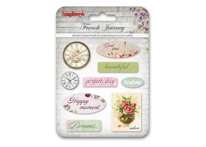 Αυτοκόλλητα Epoxy Stickers French Journey 