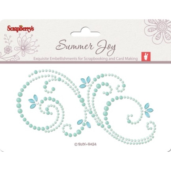 Αυτοκόλλητες πέρλες summer joy 6.5cm x12cm