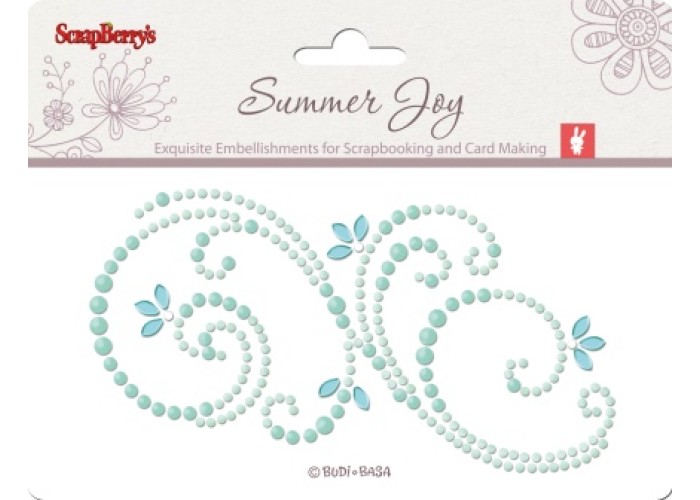 Αυτοκόλλητες πέρλες summer joy 6.5cm x12cm