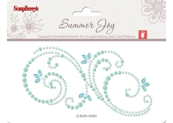 Αυτοκόλλητες πέρλες summer joy 6.5cm x12cm